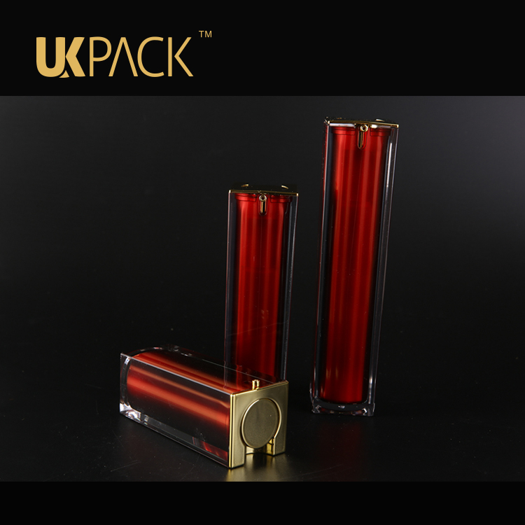 Trade assurance Double layer airless spray bottle,PMMA Cosmetic bottle