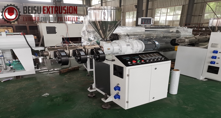 120rpm PP-R Plastic Pipe 25mm Single Screw Extruder Stable Running