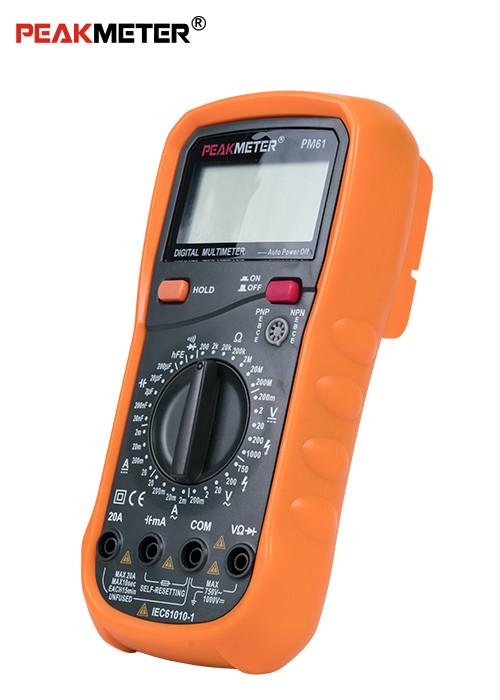 AC / DC Current Tester Dmm Digital Multimeter , 2000 Counts Auto Range Digital Multimeter