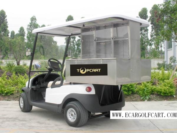 2 Person Custom Electric Golf Carts Stainless Steel Material For Food Transporta