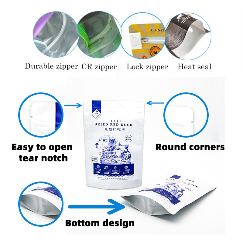 Doypack Colorful Printing Custom Aluminum Foil Resealable Stand Up Smell Proof Zipper Mylar Packaging Pouch Bag