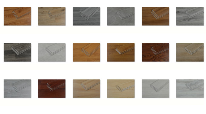 Herringbone Vinyl Click Lock Flooring Tile Plank Rigid Core Interlock SPC Floor Luxury Vinyl Plank Flooring For Indoor Home