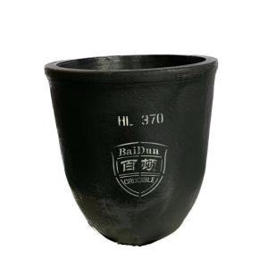 Conventional High Purity Graphite Crucible 1-100kg Round Aluminium Melting