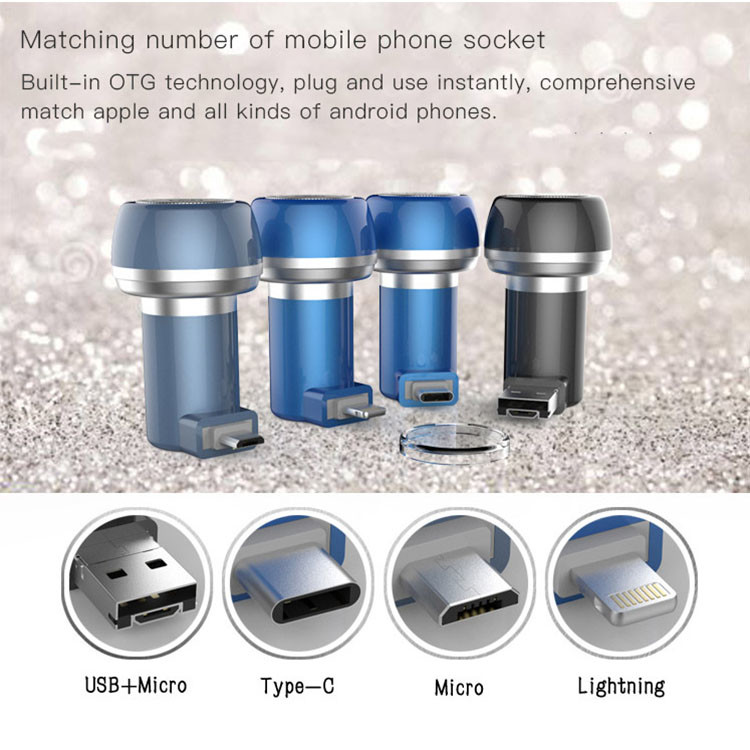 Portable Rechargeable Electric Shaver Lightweight High Practicality Ergonomics Design