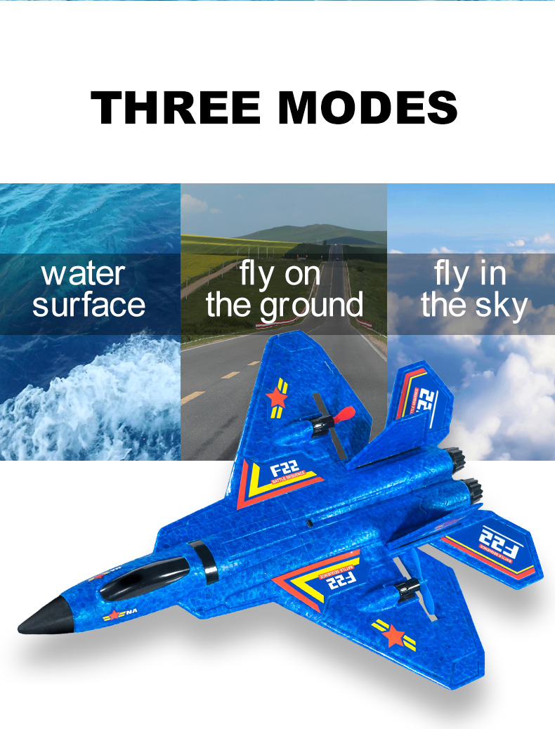 F22 2.4g 2.5ch Waterproof Foam Airplane Aeroplane Toy R4s Rcm Jet Fighter Glider Avion Remote Control Aerodone Aircraft Rc Plane