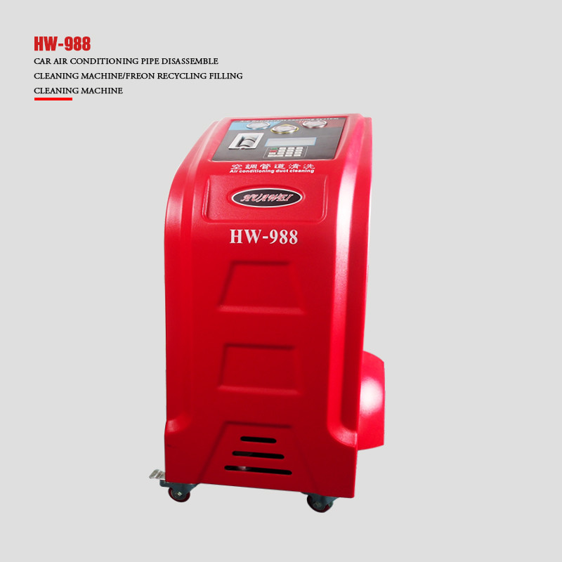 1 Horsepower 5.4m3/H Portable R134a Car AC Recovery Machine Inflatable wheel