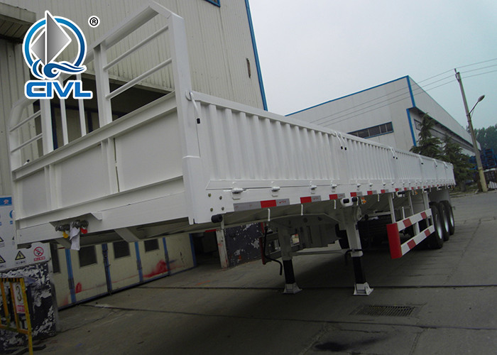 new sidewall cargo semi trailer 3Axles 50T 6mm Thickness Semi Lorry Container Trailers Can Option ABS