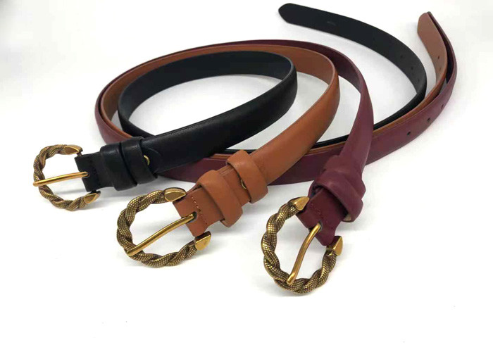 2.5cm Width Women's Fashion Leather Belts For Pants Shorts