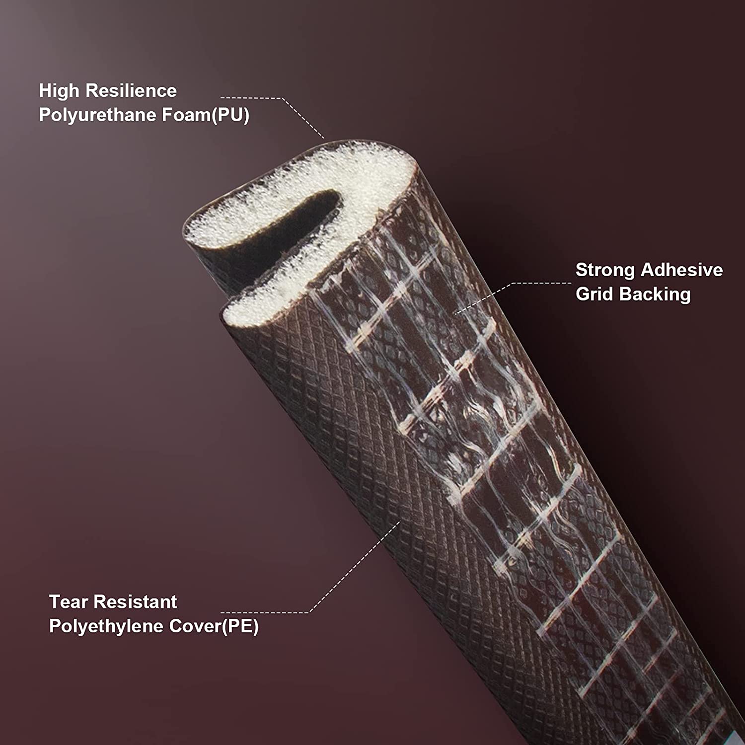 Customer's Request Wooden Door Window Frame Seal Strip with Pu Foam Weatherstrips