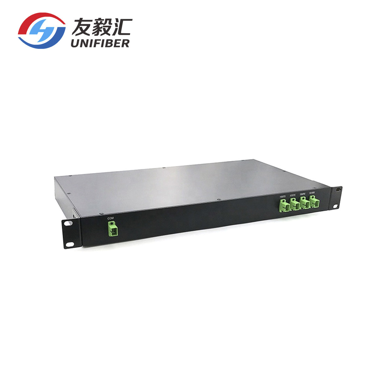 4 Channel 1610nm CWDM Mux Demux 1RU Rack Mount Multiplexer