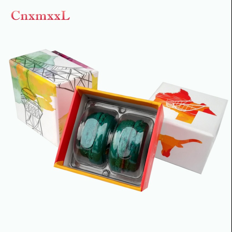 Macaron Packaging Box Colorful Product Carton Customized Small Batch