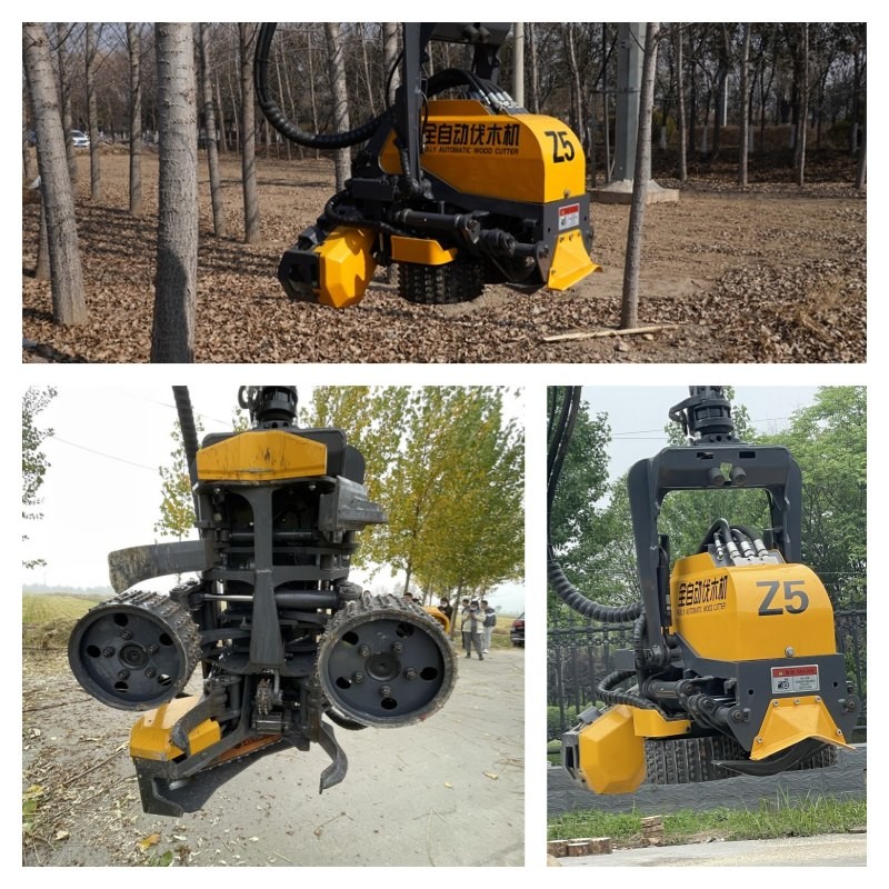Yellow Automatic Mini Wood Cutter Machine Construction Equipment Accessories