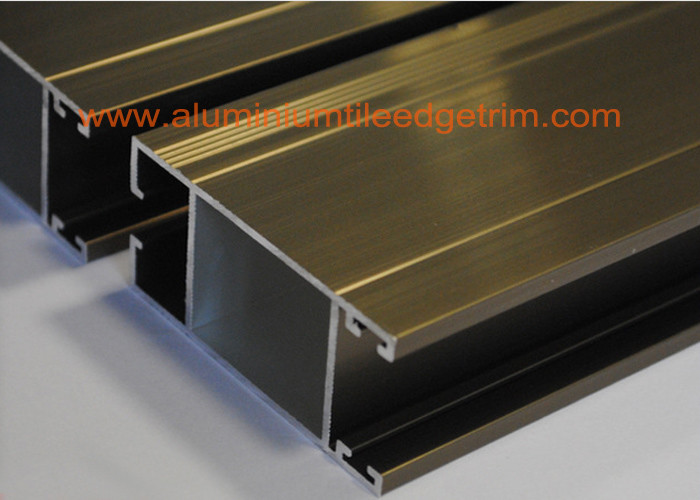 Anti Corrosion Aluminium Door Profiles Extrusions Electrophoresis Champagne Color