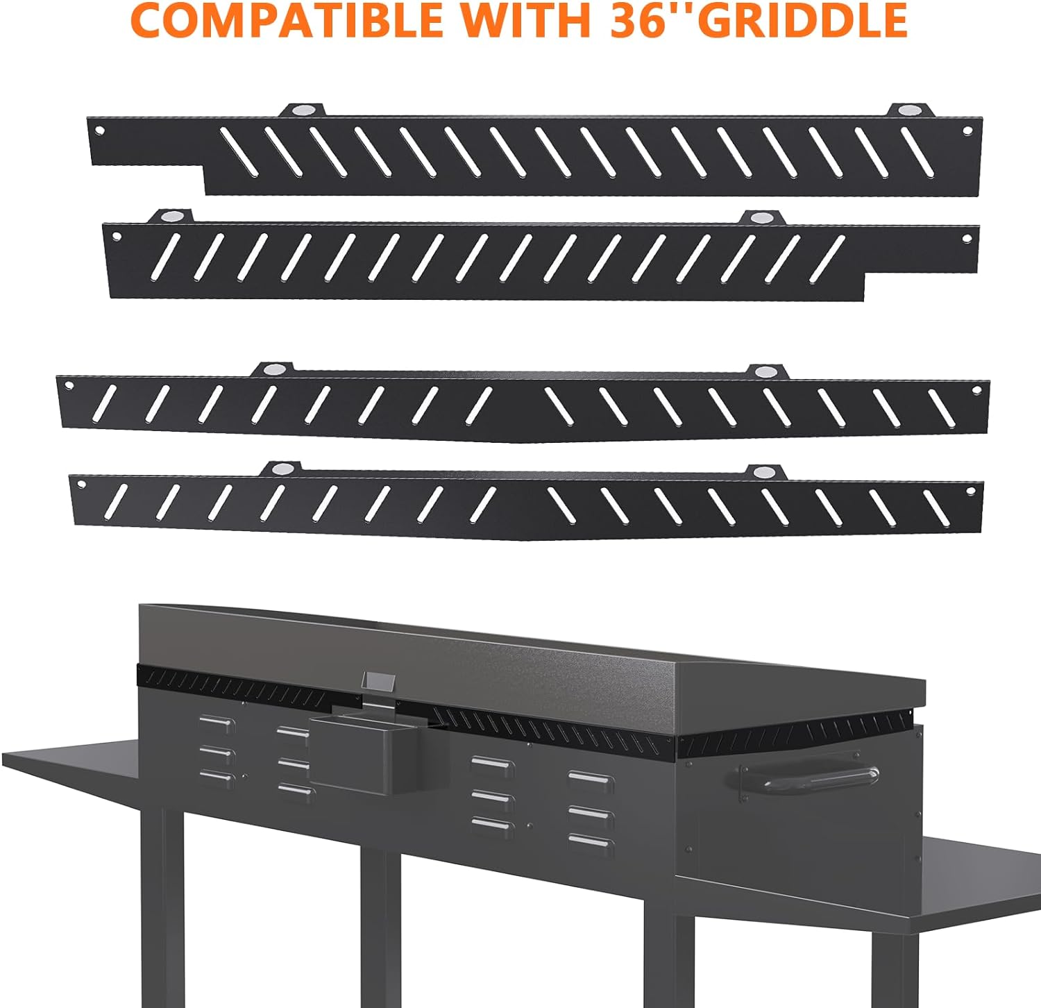 Grilling Gifts Magnetic Wind Screens for 36 Inch Griddle Protects Flame and Holds Heat