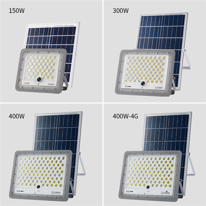 Intelligent App Wifi LED Garden Light Fixtures Solar Street Light With Cctv Camera