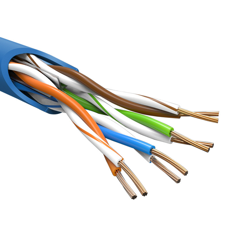 Customized Color Indoor RJ45 Connector Cat6 Patch Cord PVC Jacket Copper