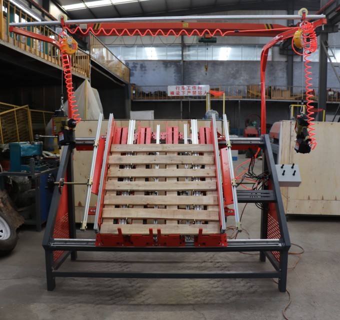 Automatic American Stringer European Wooden Pallets Nailing Making Machine