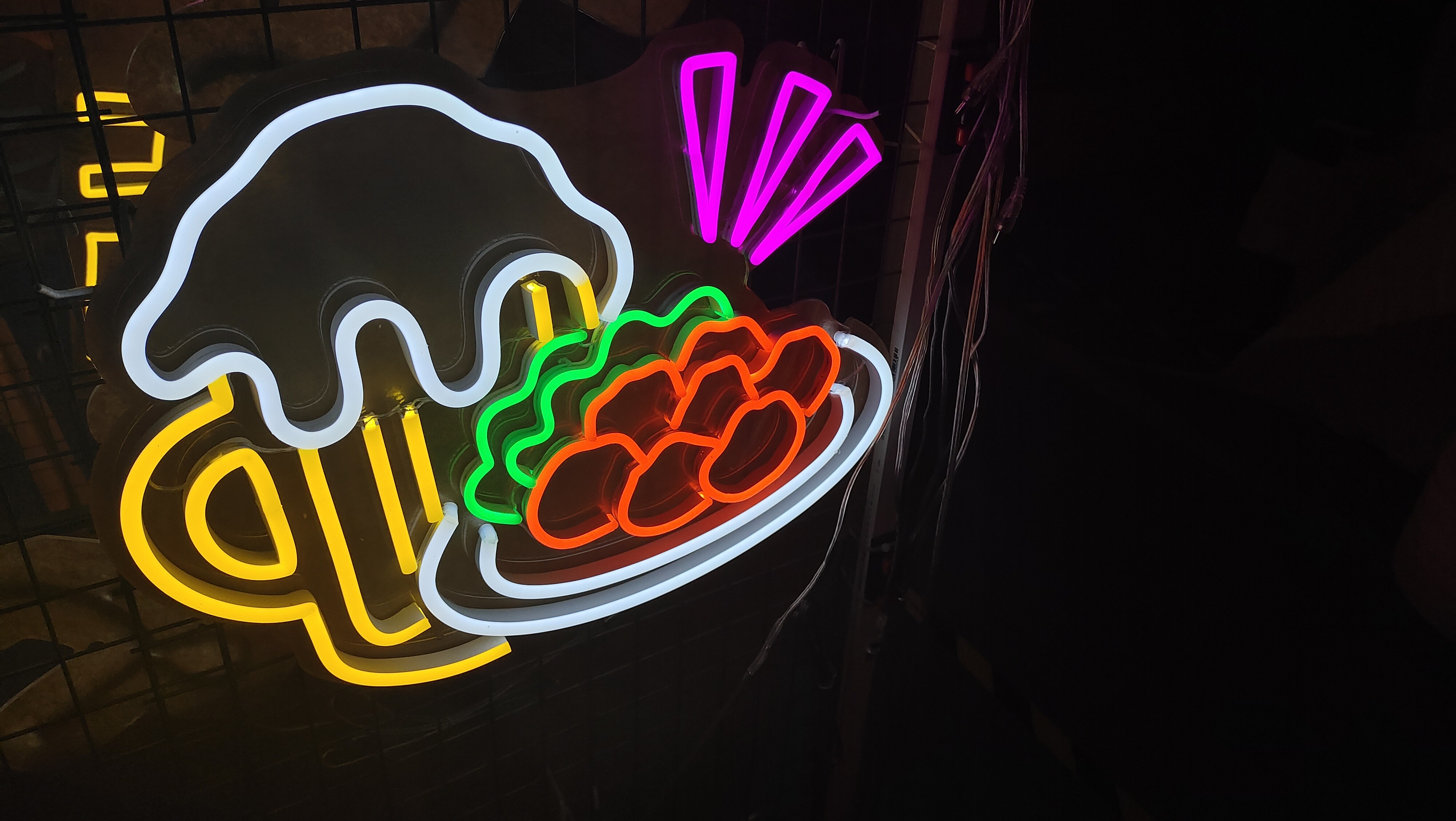 Chinese restaurant Shop front decoration neon sign wall lighting deco led neon lighting