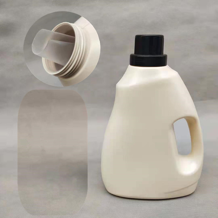 HDPE Plastic Laundry Detergent Bottles Recyclable 4L Empty Container