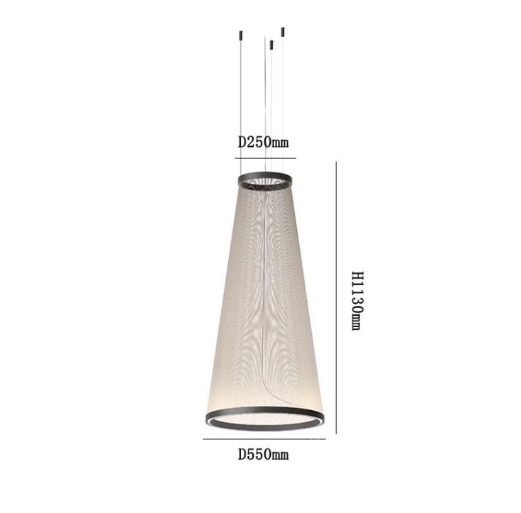 big designer pendant lamp black and gold led villa chandelier for hotel
