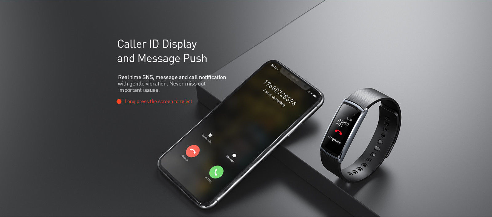 0.96 Inch TFT Color Screen Bluetooth Smart Bracelet