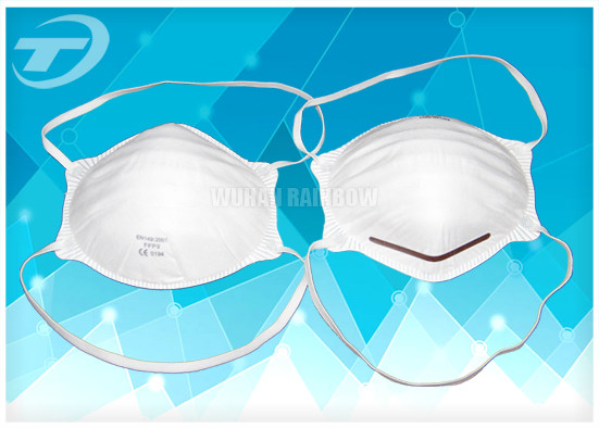 FFP 3 Disposable Industrial Face Mask With Valve , Soft Polypropylene