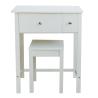 Buy cheap Girls Wooden Makeup Dressing Table With Mirror , Wood Makeup Vanity Stool from wholesalers