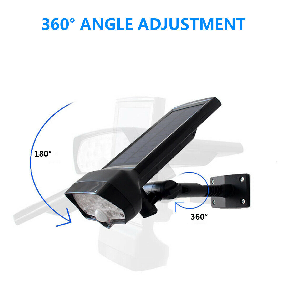 5000K 17PCS Led Commercial Solar Street Lights / Wall Mount Solar Spotlight