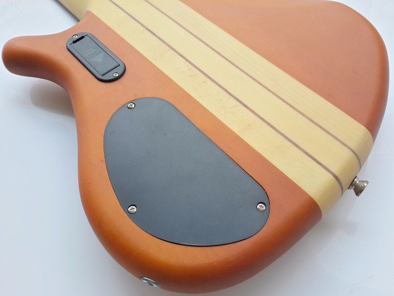professional active electric bass guitar neck through body bass guitar with mahogany body 24 tone positon