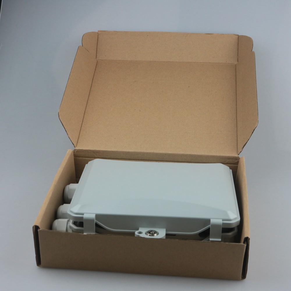 FTTH Wall Mount Outdoor Fiber Termination Box ABS Material