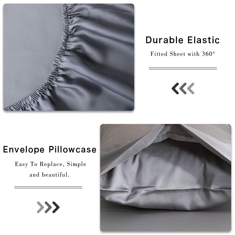 Create a Cozy Bedroom with Soft 1800tc Egyptian Cotton Home 6 Pcs Solid Color Bedding
