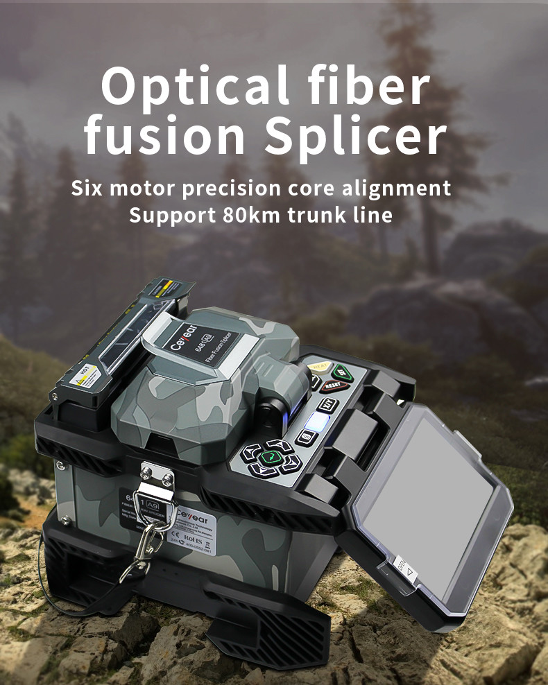 Ceyear 6481A9 Optical Fiber Fusion Splicer 6 Mortor Fiber Cable Joint Machine