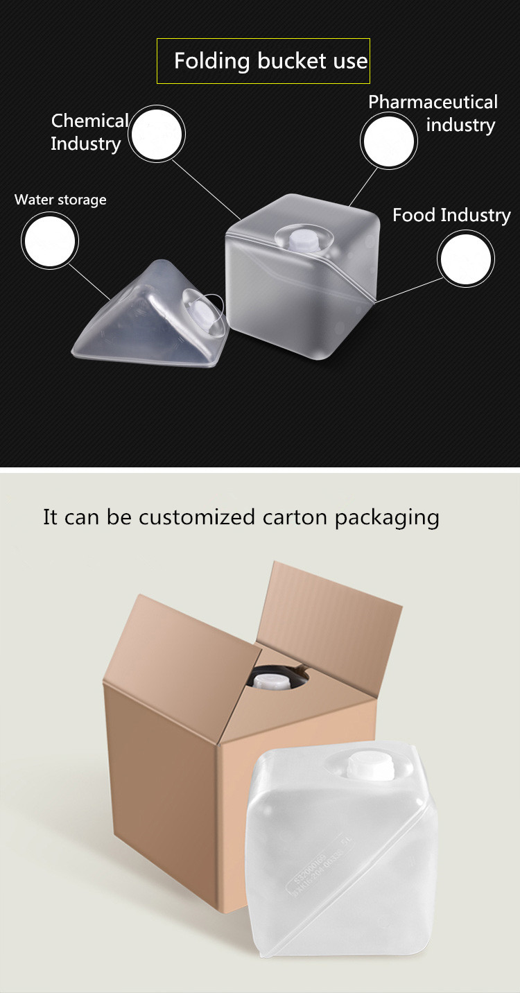 1L 20L LDPE Large Collapsible Jerry Cans Outdoor Water Bag For Camping Hiking