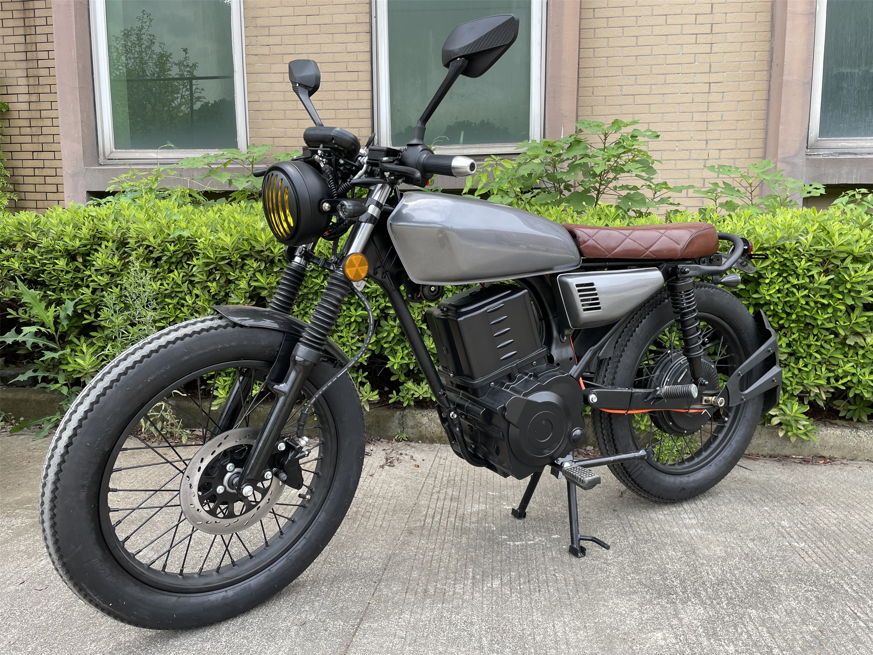 Long Range Off Road Electric Motorcycle Lead Acid Battery 72V 2000W Electric Dirt Bike