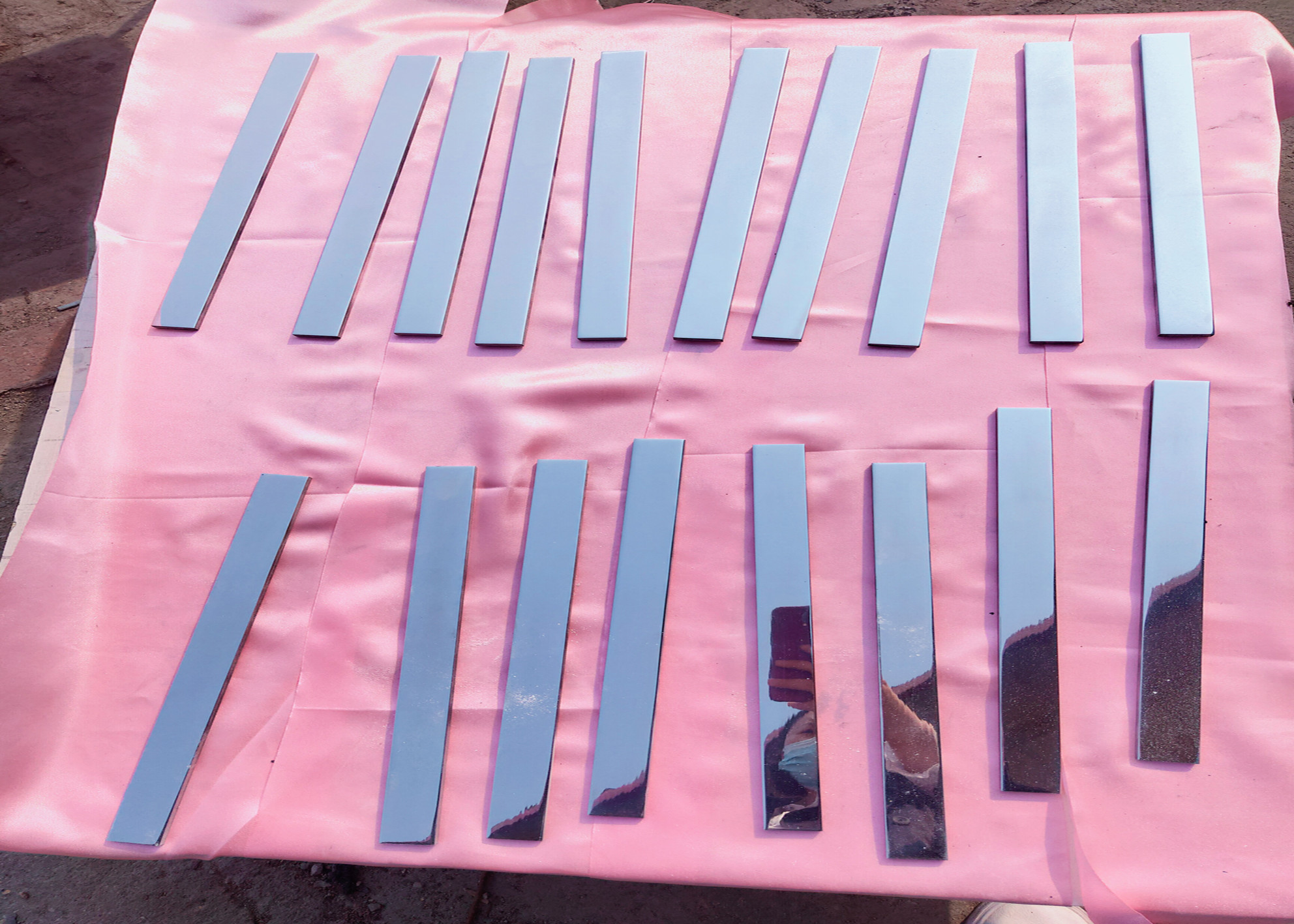 High Pressure Purging Mirror Aluminum Target Plate Steam Blowing
