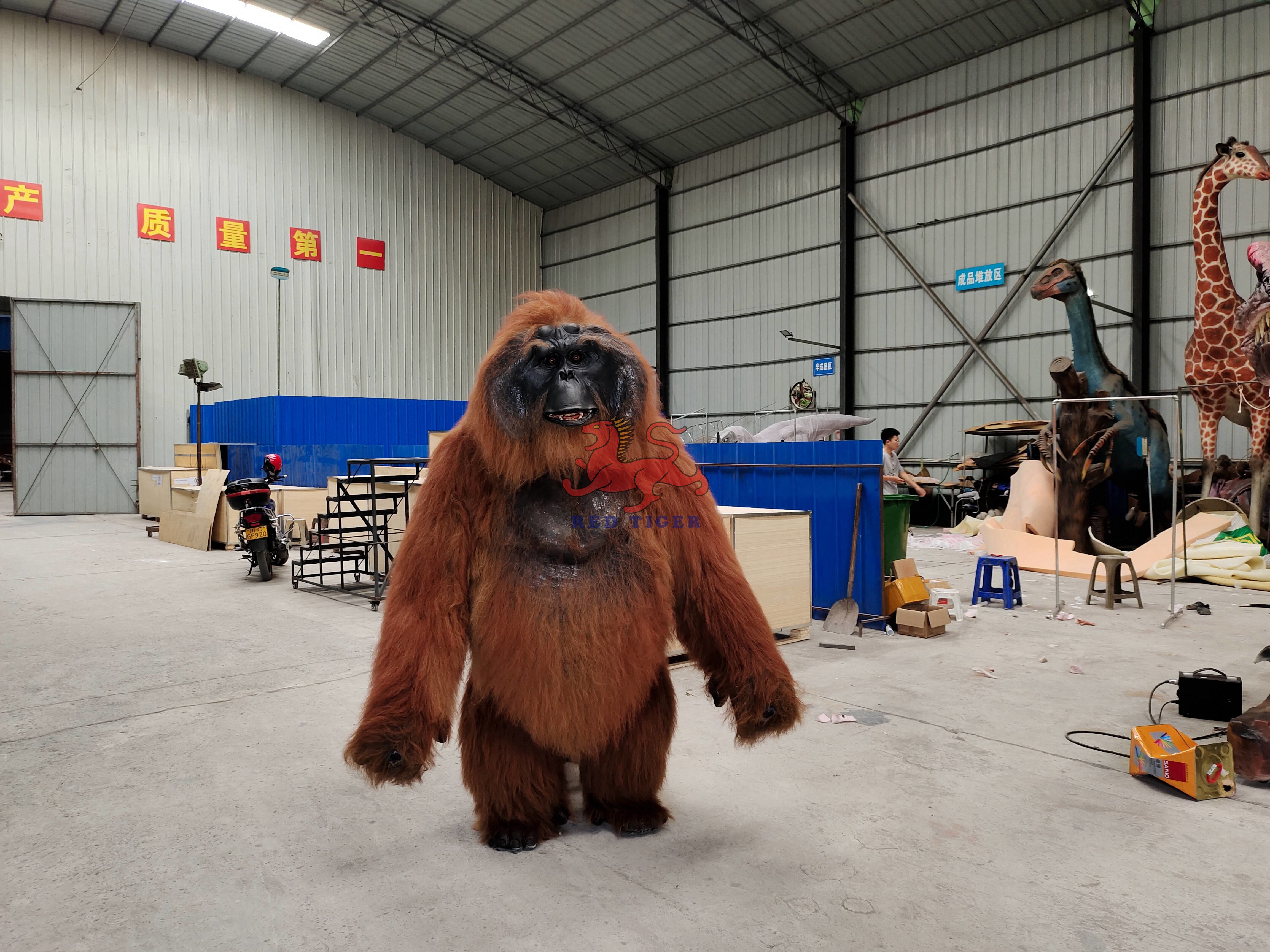 Adult Gorilla Costume Realistic Orangutan Suit For Theme Park