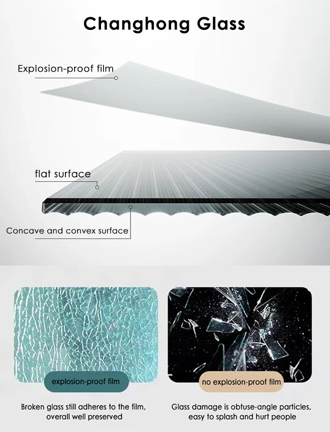 Fixed Walk In Shower Glass Partition , 8mm Frameless Glass Shower Screens