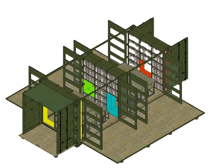 Luxury 20 SQM Restaurant 20ft Prefab Container Office