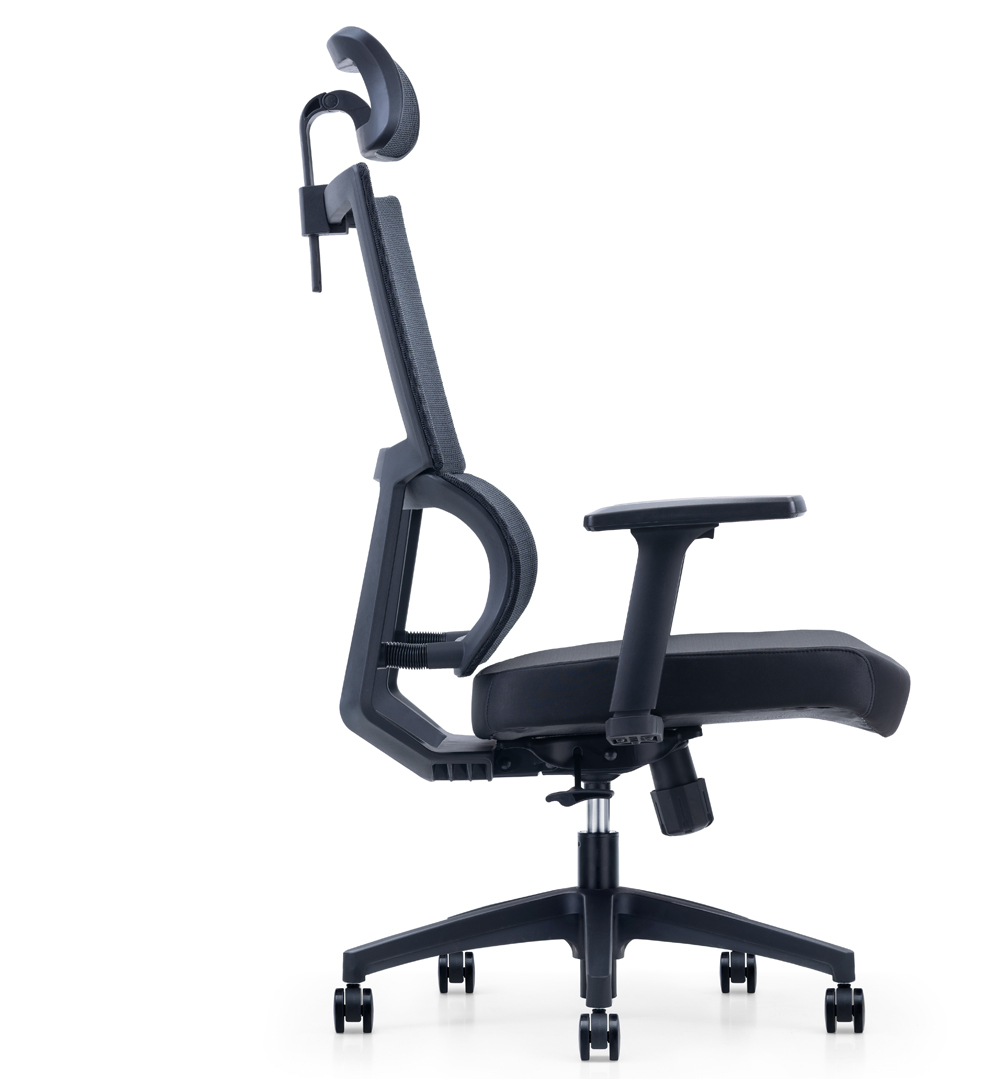 Breathable Mesh Back Reclining Office Chair with Adjustable Seat Cushion and Headrest