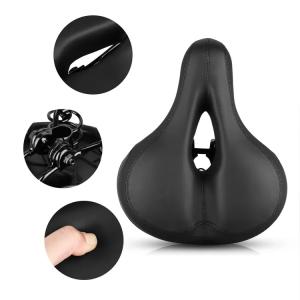 Buy cheap Shock Absorbing Road Bike Saddle Memory PU Foam Leather Road Bicycles Bike Seat Covers product