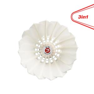 Professional Usage Badminton Shuttlecock Dmantis D75 Model High Level 3in1