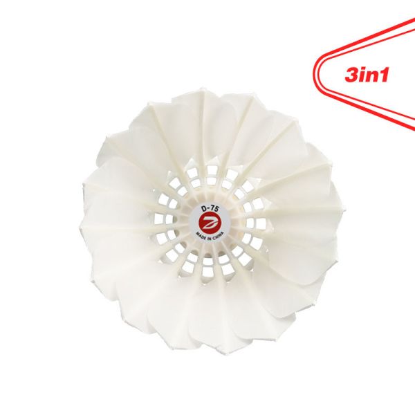 Professional Usage Badminton Shuttlecock Dmantis D75 Model High Level 3in1