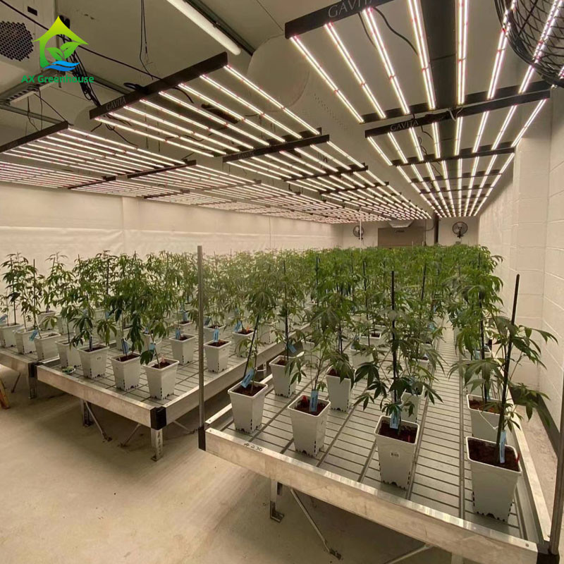 ABS Panel Hydroponic Seedling Greenhouse Rolling Benches 1.22m/4ft Width