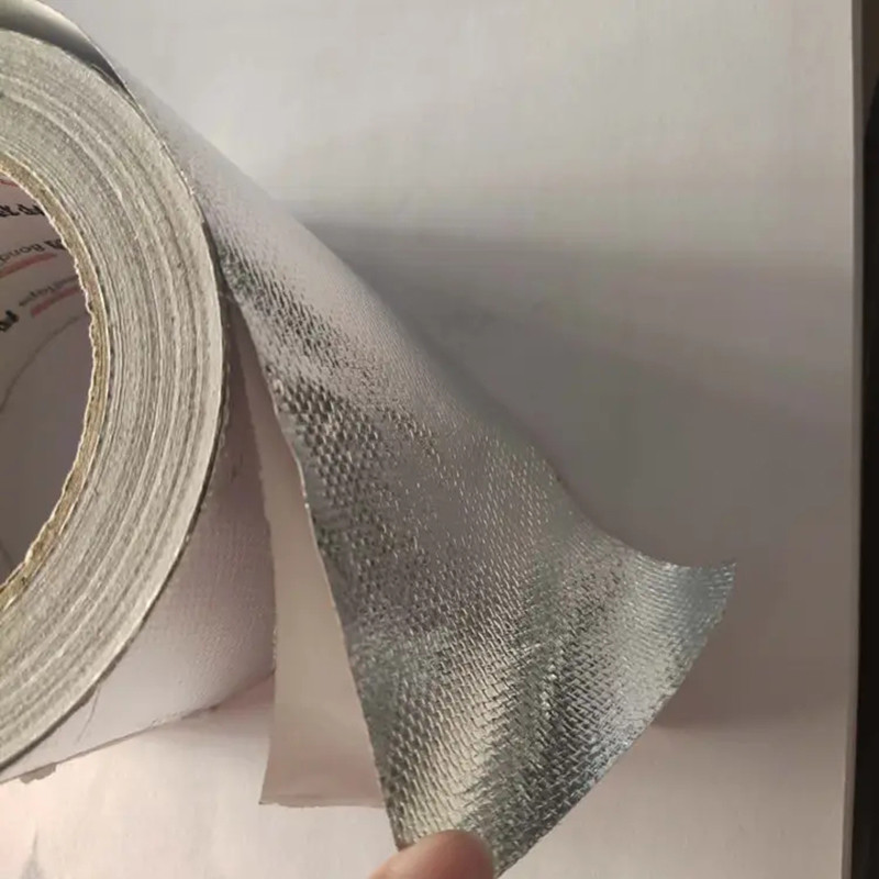 100% Fiberglass Aluminum Foil Material For Heat Protection