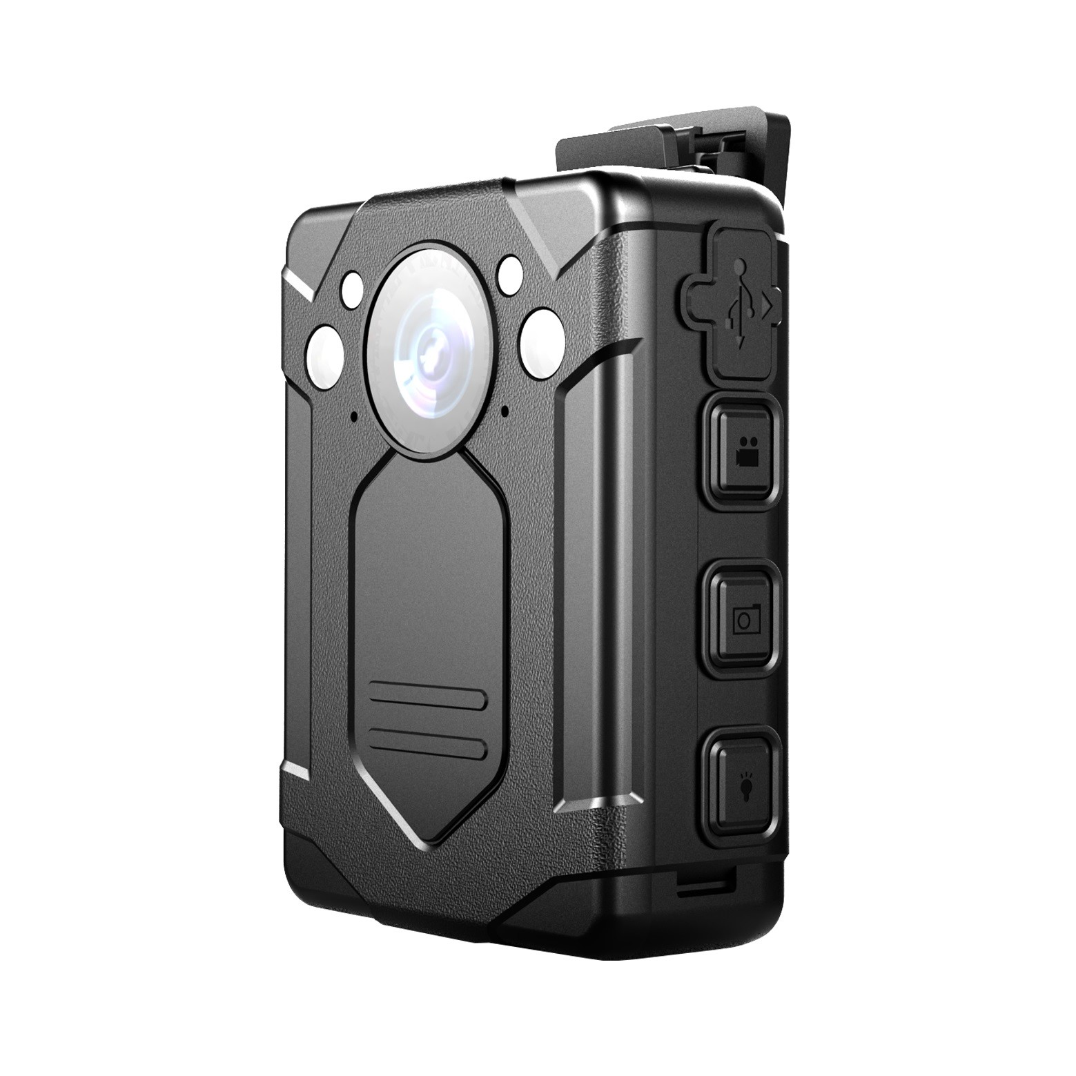 IP65 2 Inch LCD Police Worn Cameras 1080P 128G MOV With Audio Recording