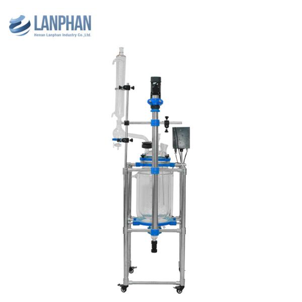 Quality 304 Stainless Steel Jaceted Borosilicate Glass Reactor Vessel for sale