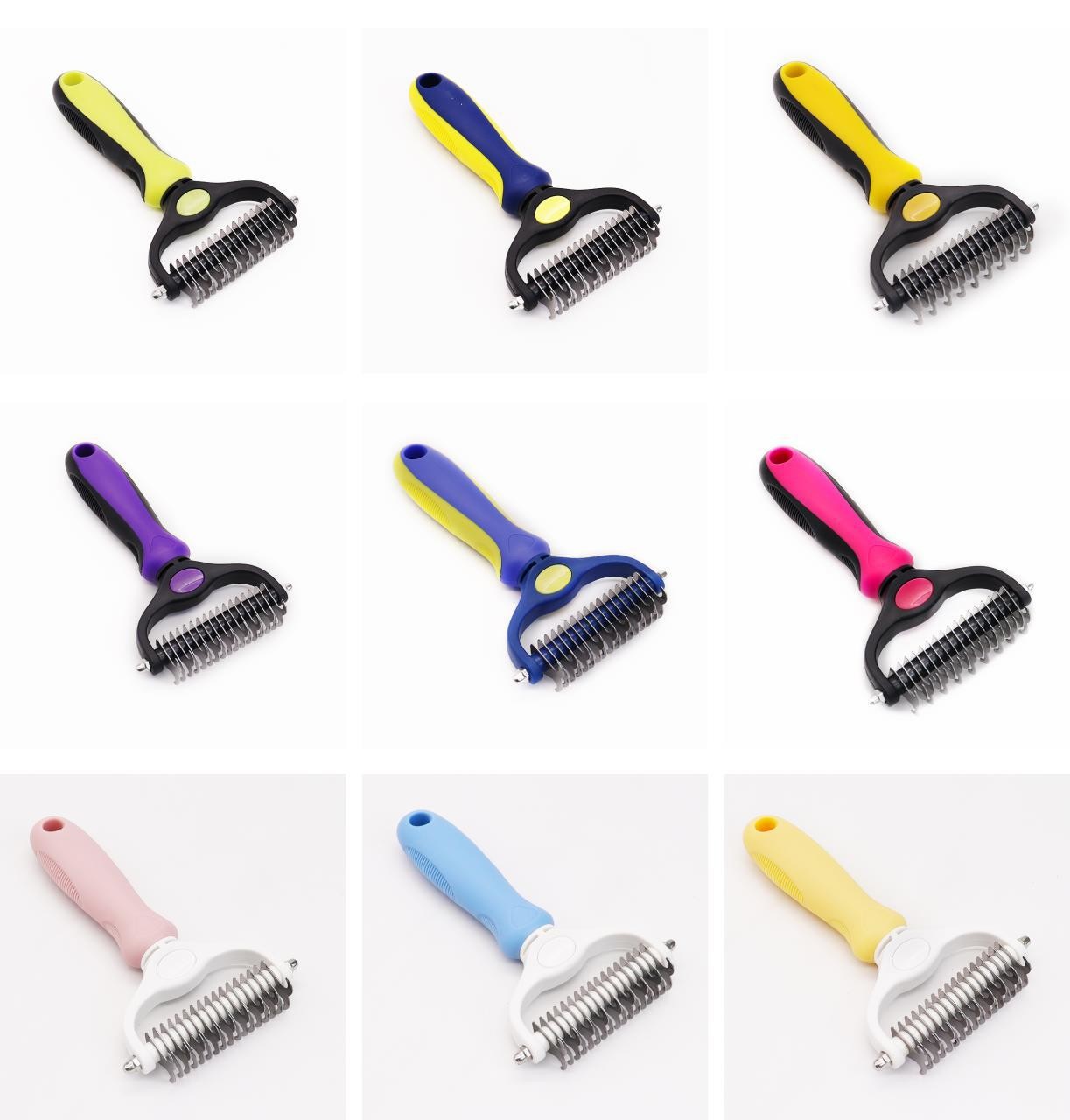 Wholesale Pet Double Sided Knotting Hair Brush Special Grooming Rake Comb For Dogs And Cats