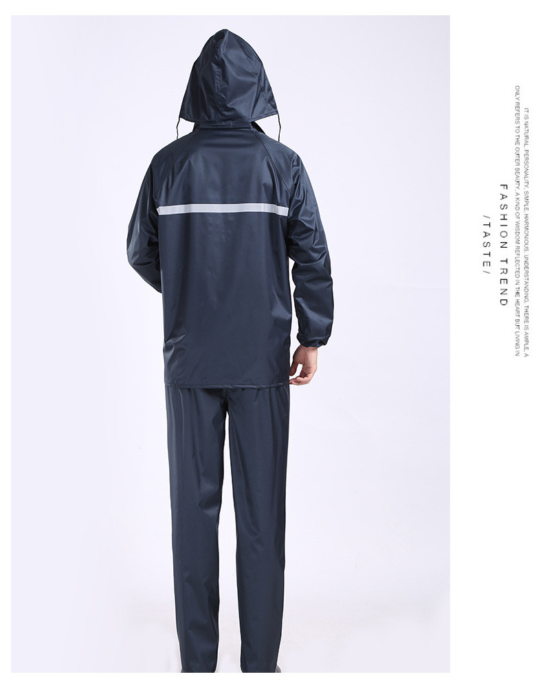 PU Coating Military Raincoat Poncho Windproof For Men And Women Full Body Protection