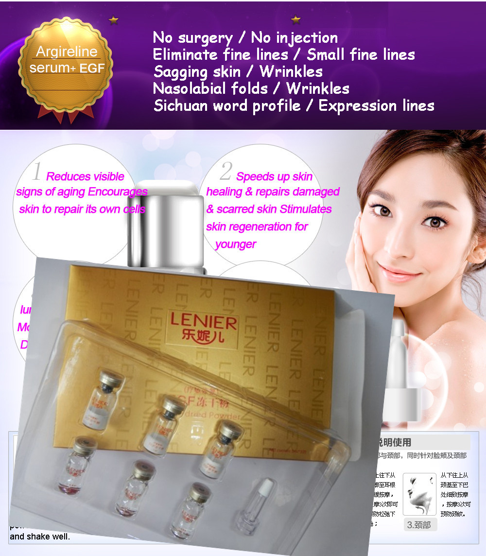 EGF Freeze-dried Powder Wrinkle Remover Anti Aging Face Care Cream herbal Facial Lift Firming Tighten Skin Whitening