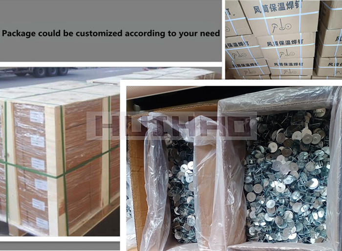 12 Gauge Capacitor Discharge Cup Head Weld Pins For Fastening Insulation Onto A Metal Surface